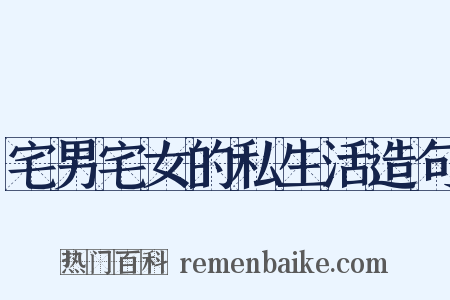 宅男宅女的私生活造句是什么意思的图片